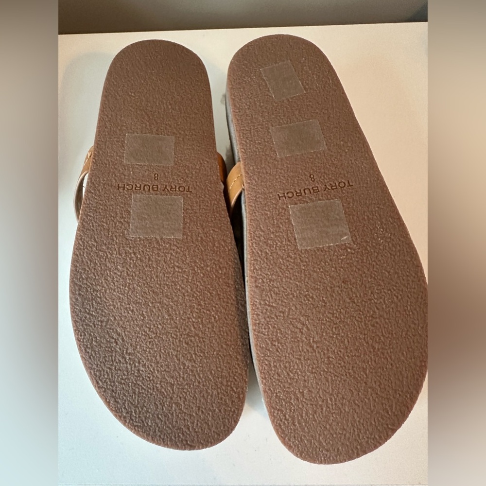 NEW!  TORY BURCH Miller Cloud Shearling Logo Slide Sandals - Picture 5 of 8